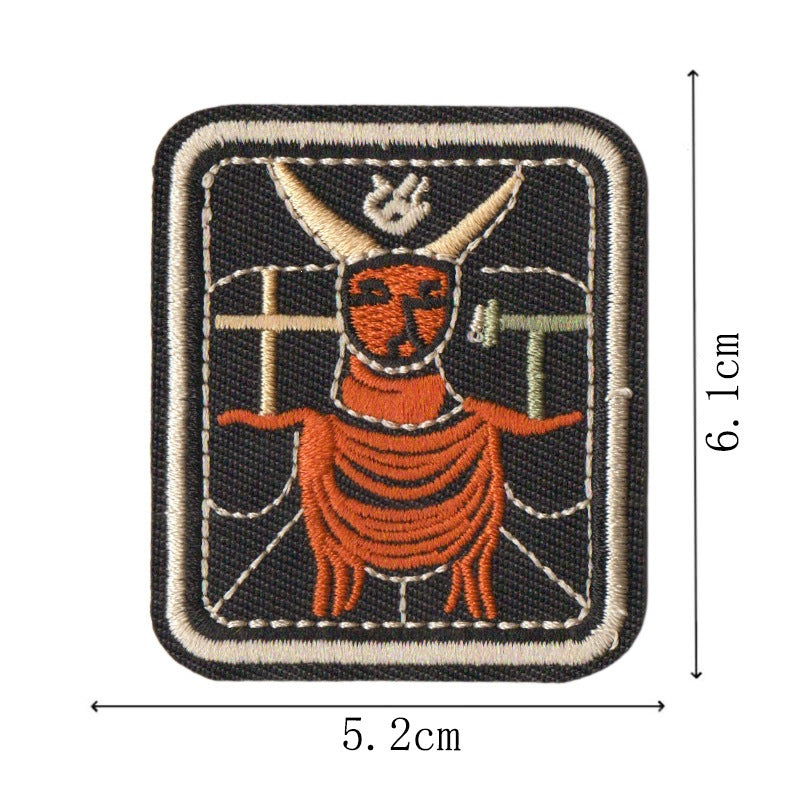 Wholesale Folk Art Totem Sun Contion Embroidered Patches Set Of 12 Iron On Badges For Coats And DIY Accessory