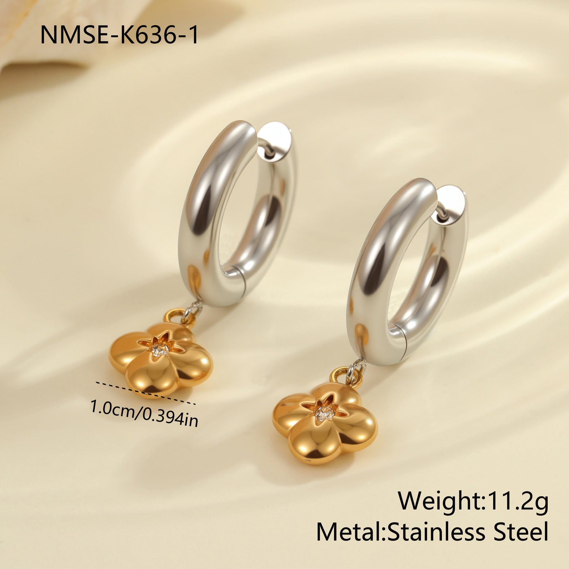 Wholesale Christmas tree heart Stainless Steel Earrings