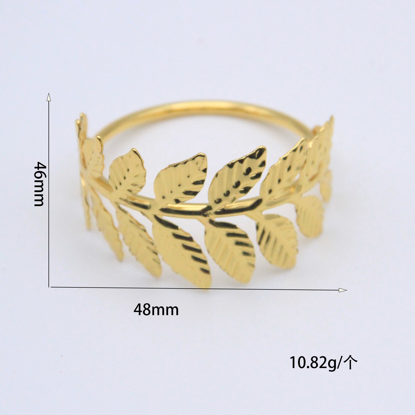 Wholesale Leaf Metal Electroplating Napkin Ring