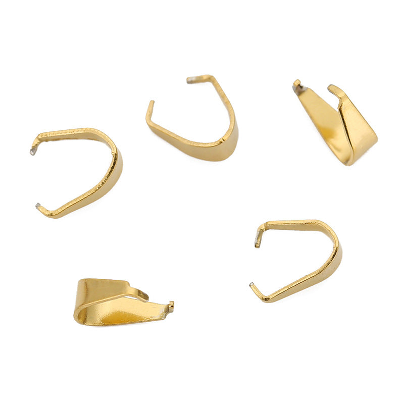 Wholesale 50PCS/PACK Stainless Steel Melon Seed Buckle DIY Necklace Accessories