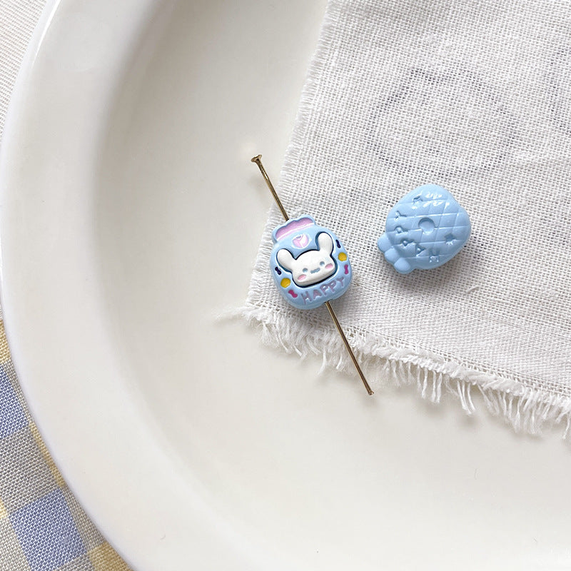 Wholesale 10pcs Cartoon Cute Dog Cute cartoon dog paw print Beads