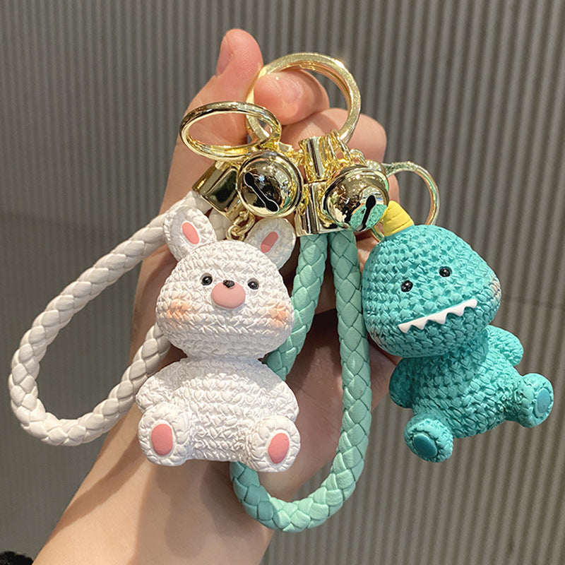 Wholesale Cute Pig Wool Keychain