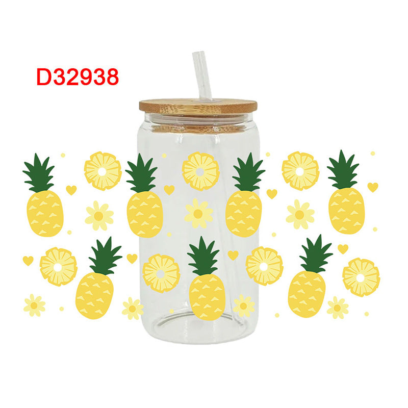 Wholesale Colorful Fruits 16oz Cup UV DTF Wrap