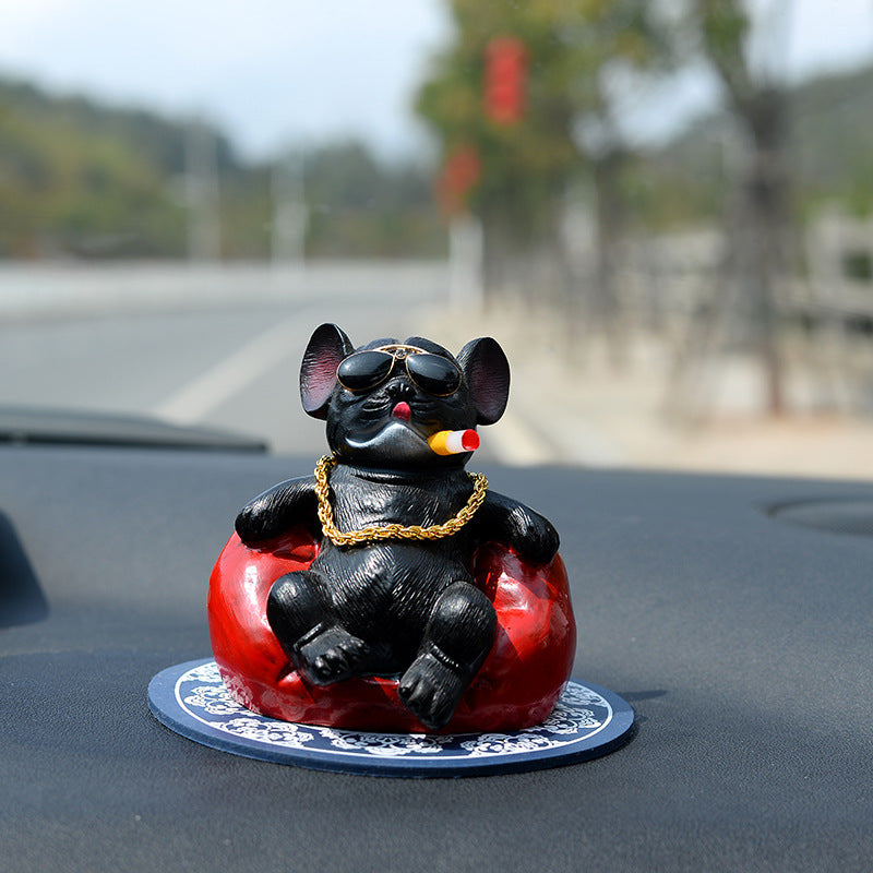 Wholesale Resin Simulation Sofa and Social Dog Car Accessories