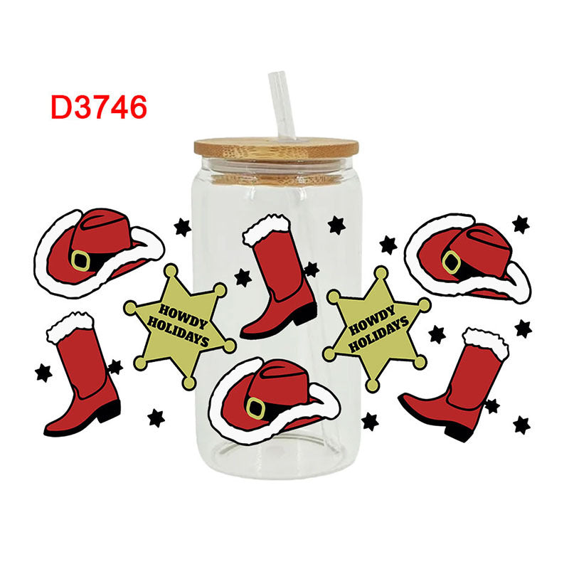 Wholesale Western-style horn boots  16oz Cup UV DTF Wraps