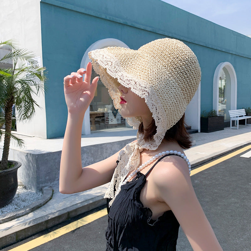 Wholesale Lace Straw Hat