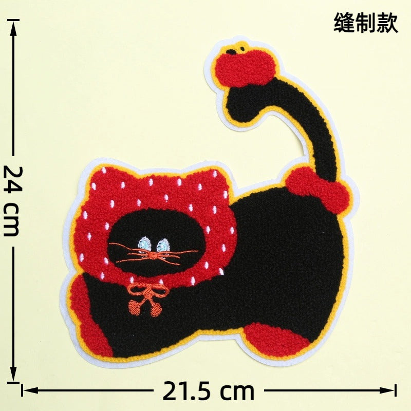 Wholesale 10pcs Sausage Dog Embroidery Large Cartoon Embroidery DIY Patches