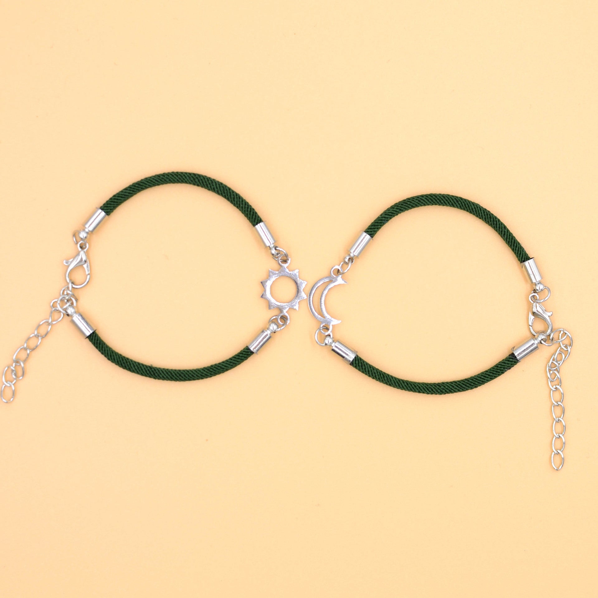 Wholesale Sun Moon Same Brilliance Valentine' s Day Weaving Bracelet