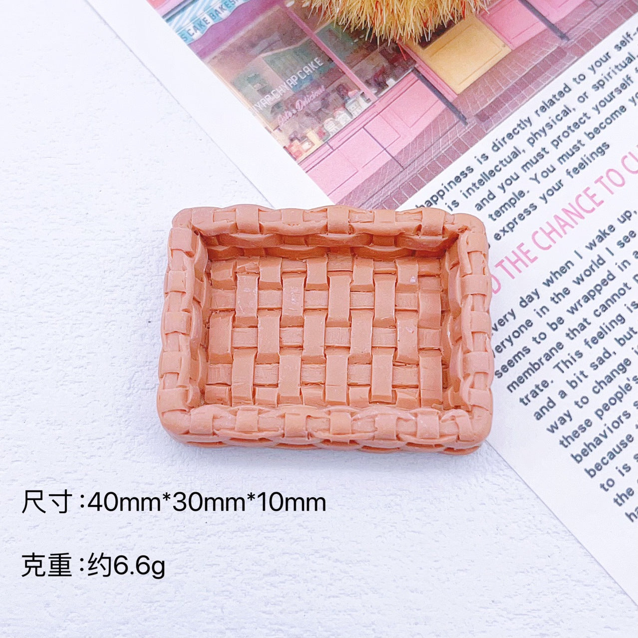 Wholesale 10pcs Simulation Bread Basket Resin Doll Accessories