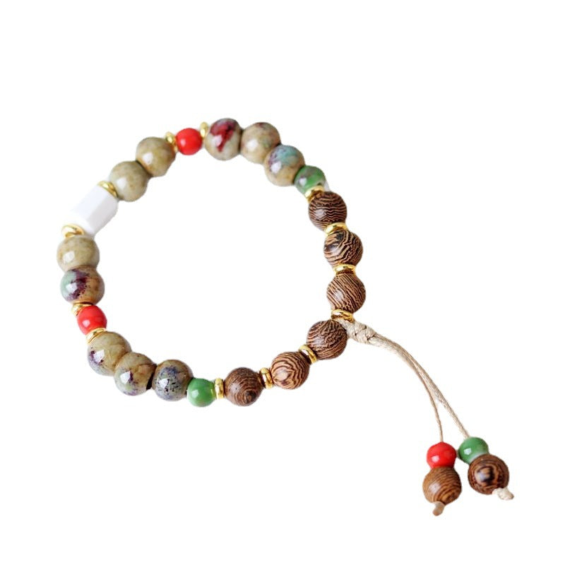 Cerámica de estilo étnico al por mayor nuevo brazalete chino