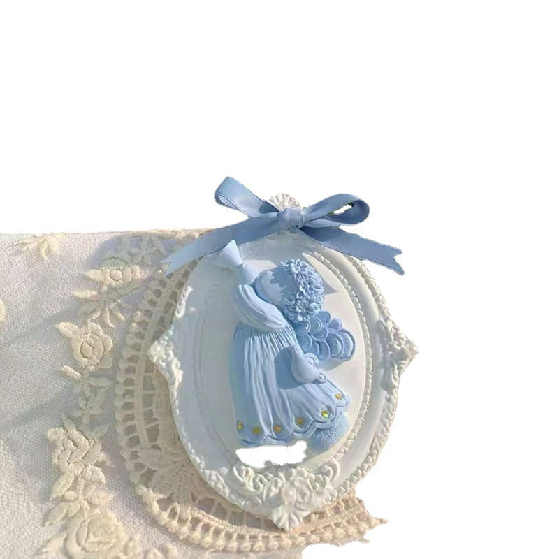 Wholesale Angel Girl Car Expanded Fragrant Stone Pendant