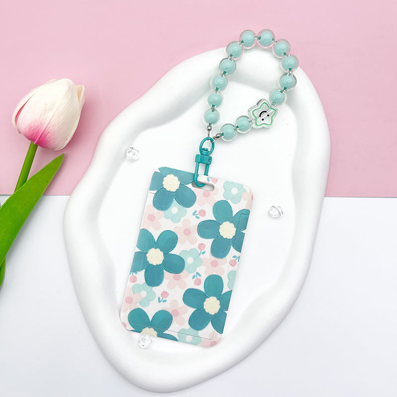 Wholesale Flower ID Card Holder Tag Bracelet Keychain