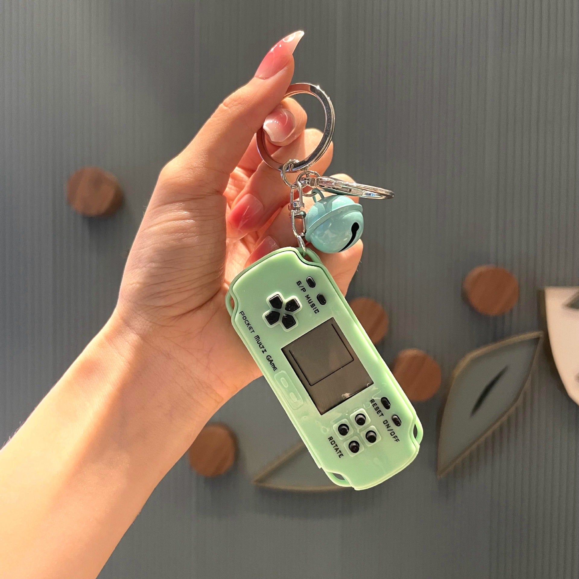 Llavero de juego de tetris de metal al por mayor