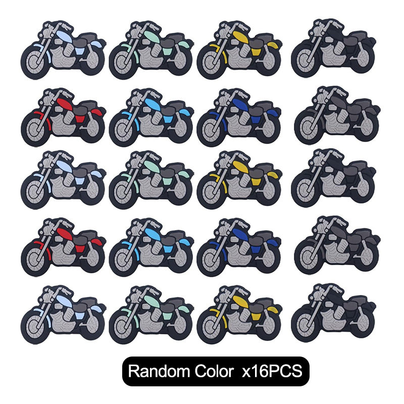 Wholesale 10pcs Cartoon Motorcycle Focal Beads