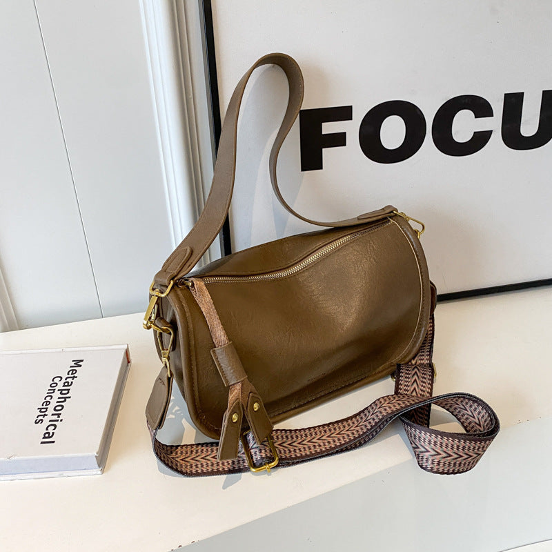 Wholesale Crossbody Single Shoulder Wide Strap Underarm Pillow Bag