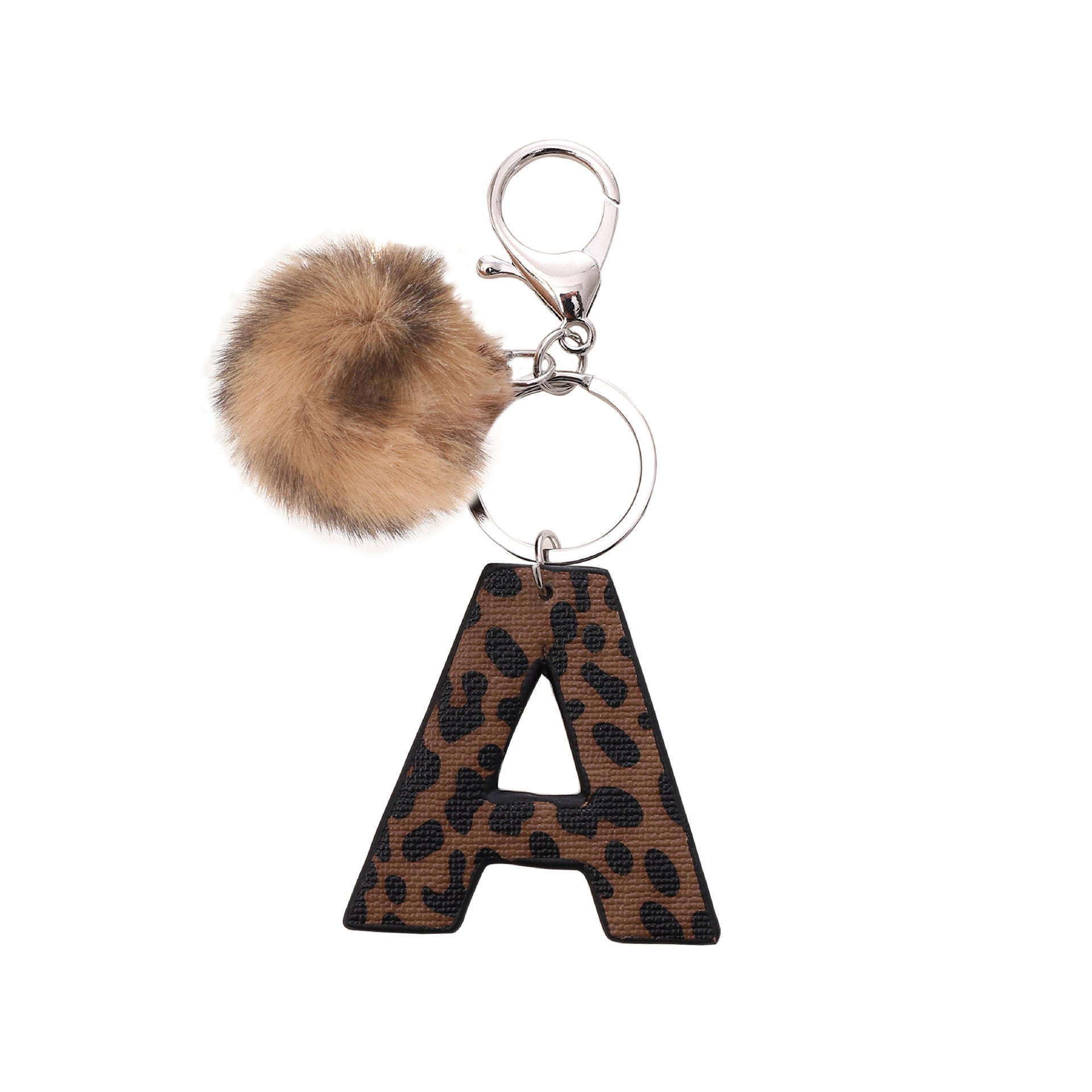 Wholesale Western Cowboy Leopard Leather Keychains