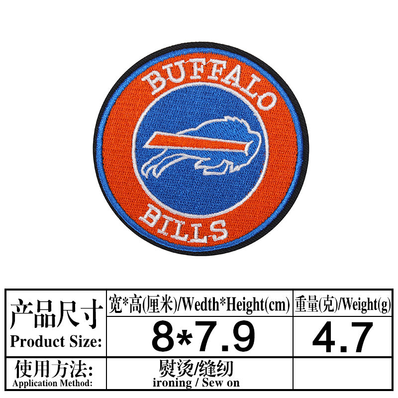 Wholesale Colorful and diverse circular team emblem embroidery DIY Patches OLY Exclusive