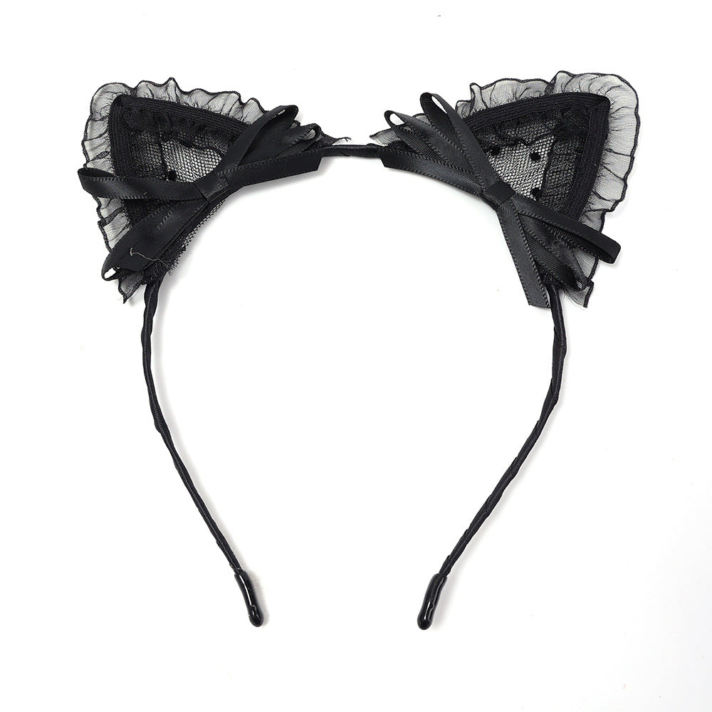 Wholesale Lace Cat Ears Headband