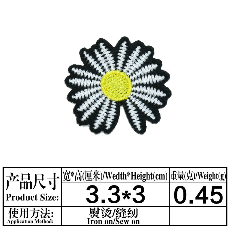 Wholesale Trendy Embroidery Patches Cloth Applique For Clothing Shoes Bags DIY Decorative Accent