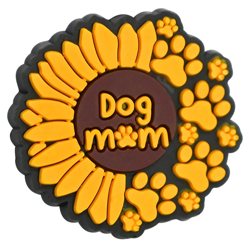 Wholesale Random 100pcs Cute Puppy Beaded Pvc Soft Rubber Beads