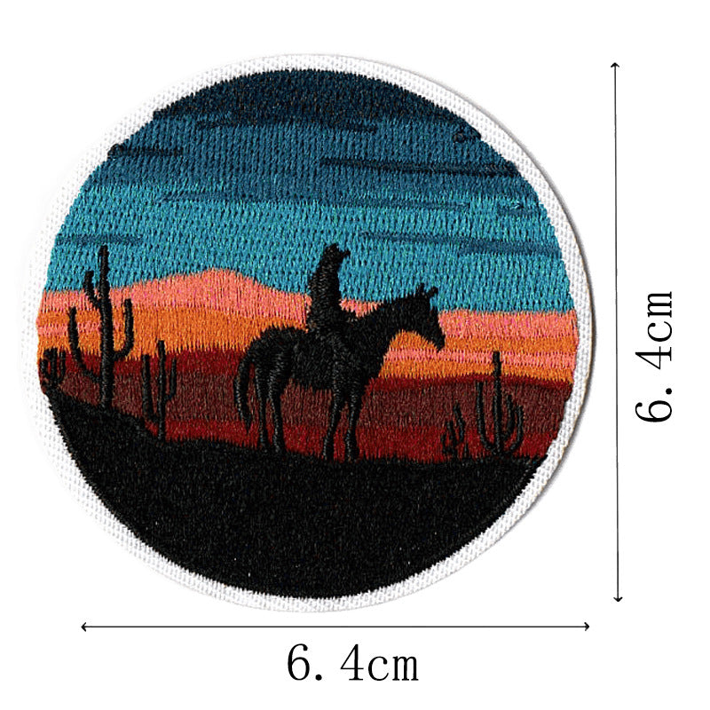 Wholesale Western Cowboy English Letter Embroidery DIY Patches