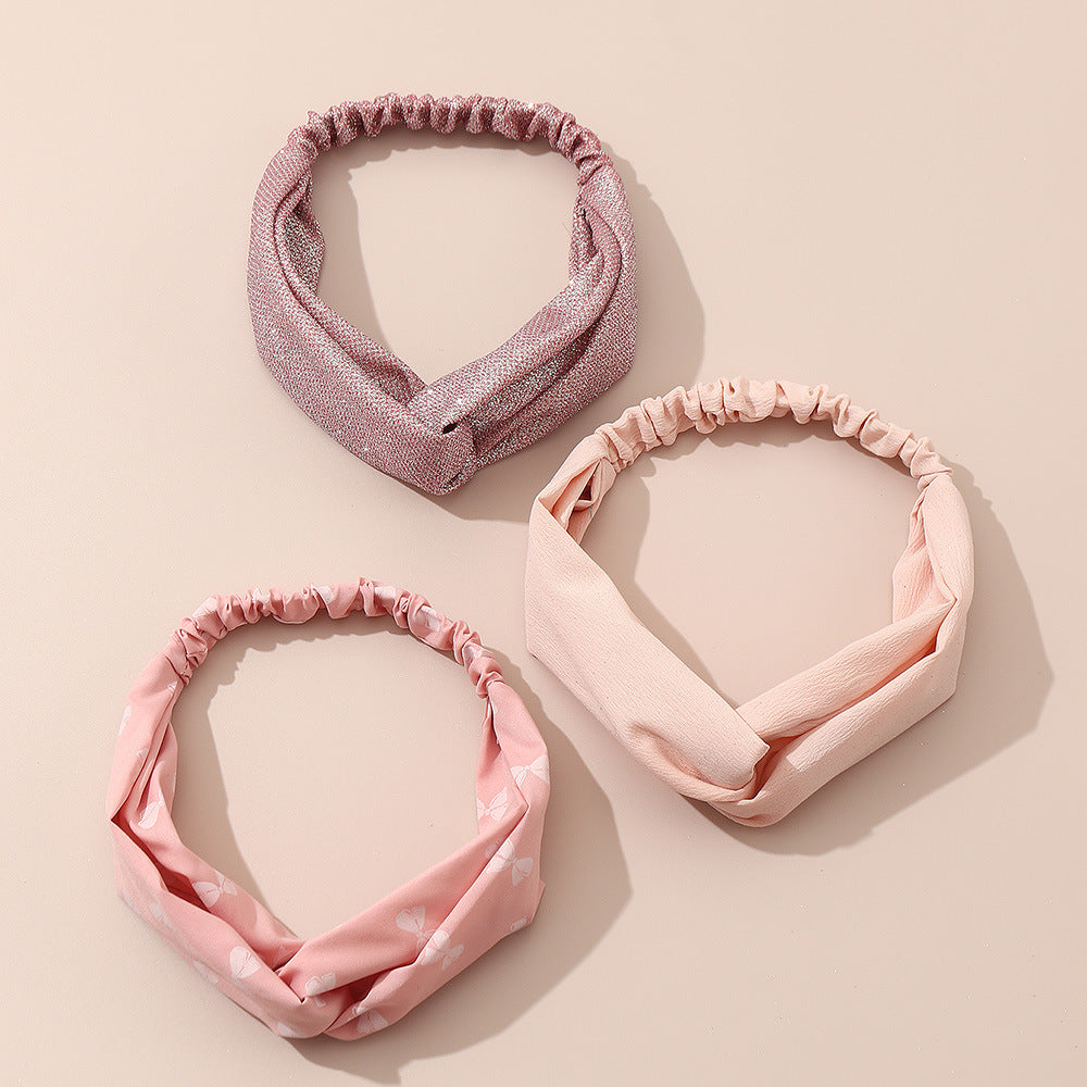 Wholesale Fabric Kids Bow Sequin Headband