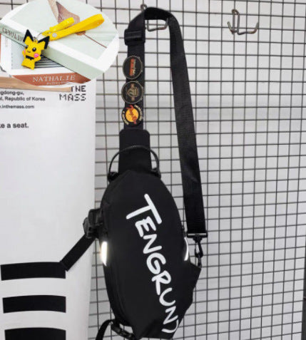 Wholesale Messenger bag sports waist bag casual fashion shoulder bag student personality small cross bag chest bag