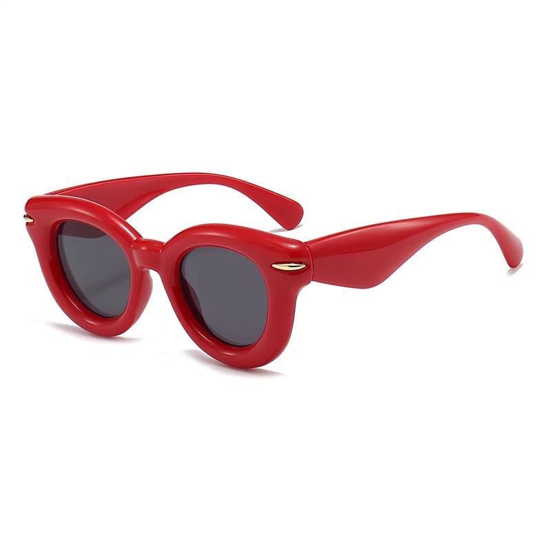 Wholesale Inflatable round cute red personality large frame glasses