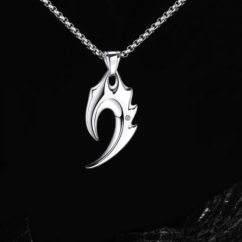 Wholesale Stainless Steel Twisted Punk Necklace