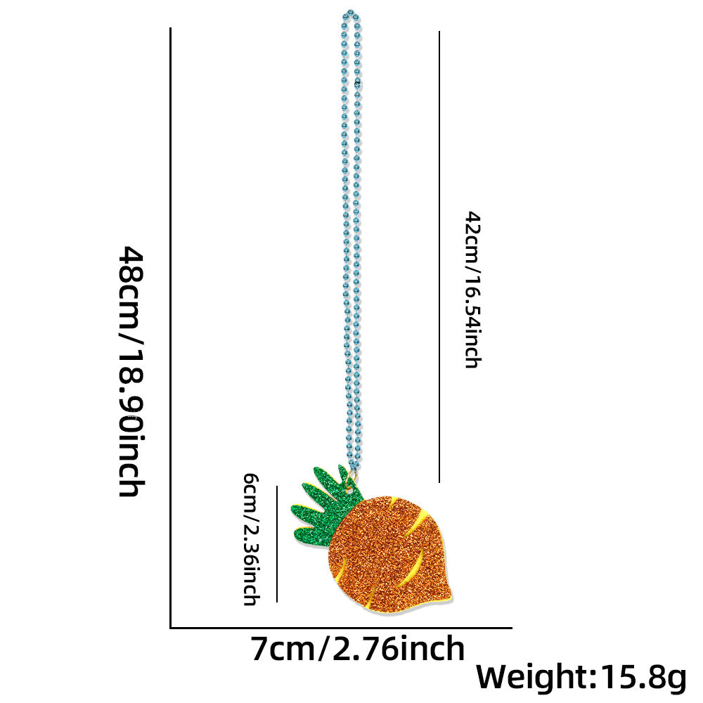 Wholesale  Easter Necklace Children' s Spring Rabbit Egg Necklaces