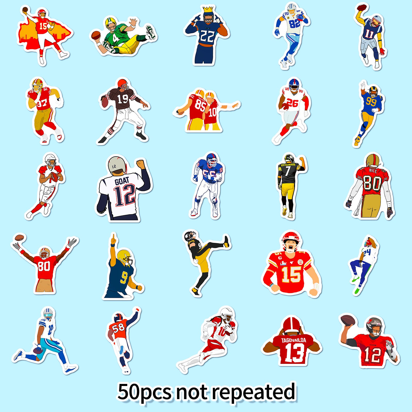 Wholesale American Rugby Children's Cartoon Stickers