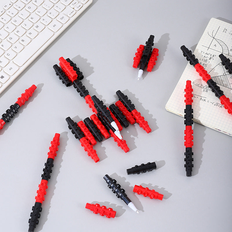 Bolígrafo de gel de bloques de construcción de plástico de plástico al por mayor