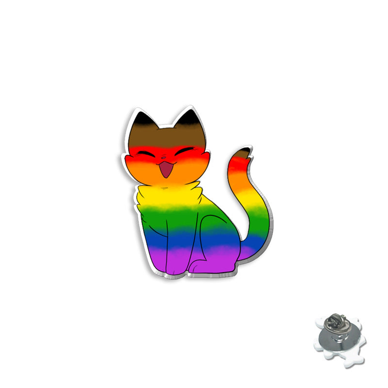 Wholesale Rainbow Animal Series Colorful Cat Breast Needle