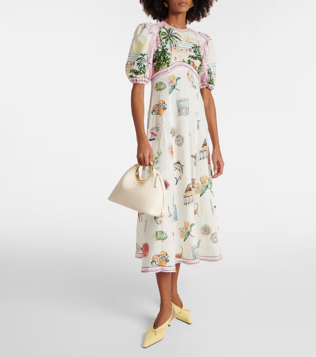 Wholesale Printed Fashionable Bubble Sleeves  Versatile and Slim Fit, Grand Display Women Clothes