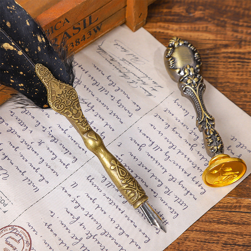 Wholesale Metal Feather Ink Pens