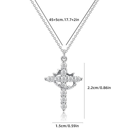 Wholesale  Crown Cross Necklace