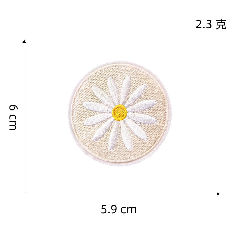 Wholesale Embroidered Butterfly Cartoon Floral Iron On Patch For Hat Decorative Fashion Accessory