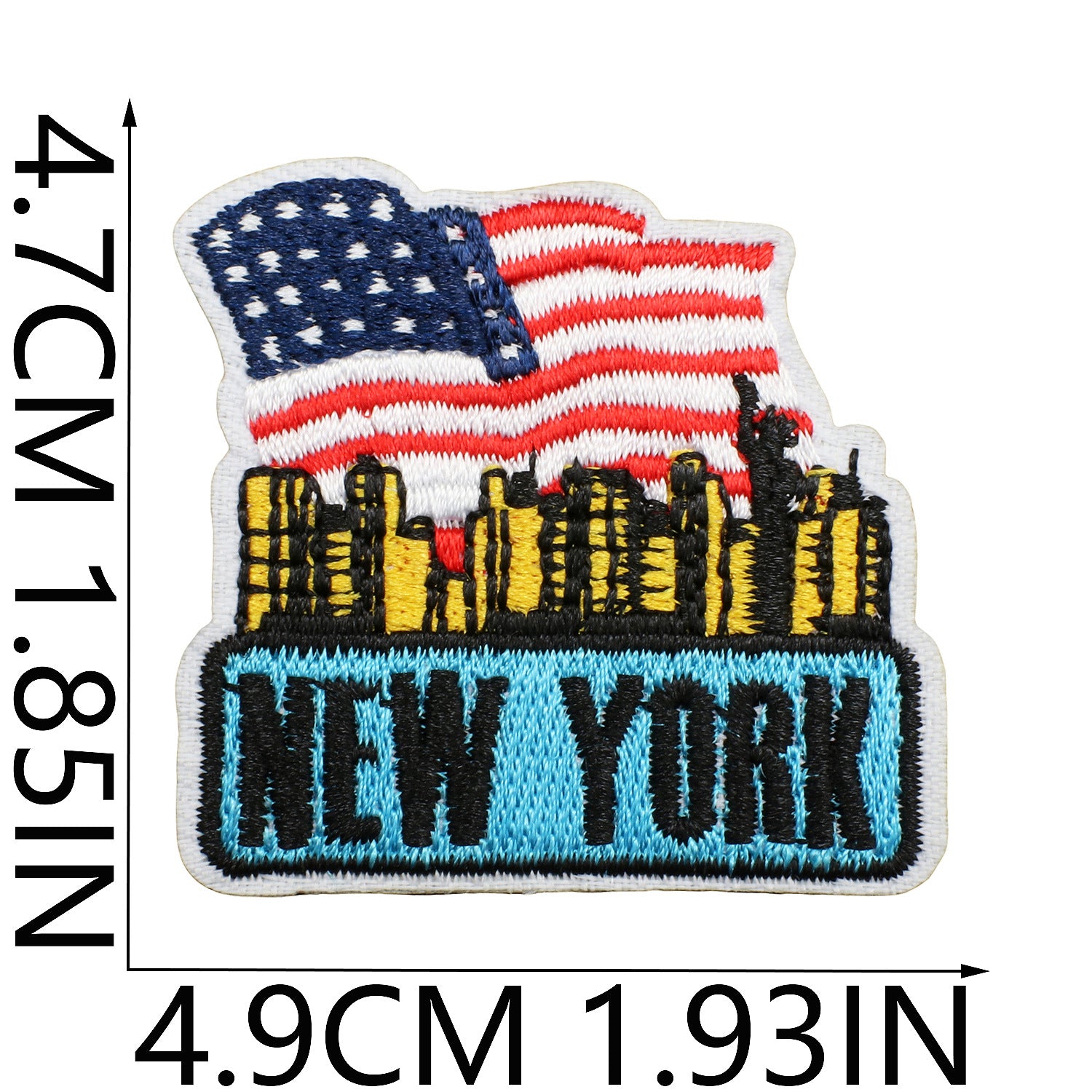 Wholesale Statue of Liberty Independence Flag Embroidery DIY Patches