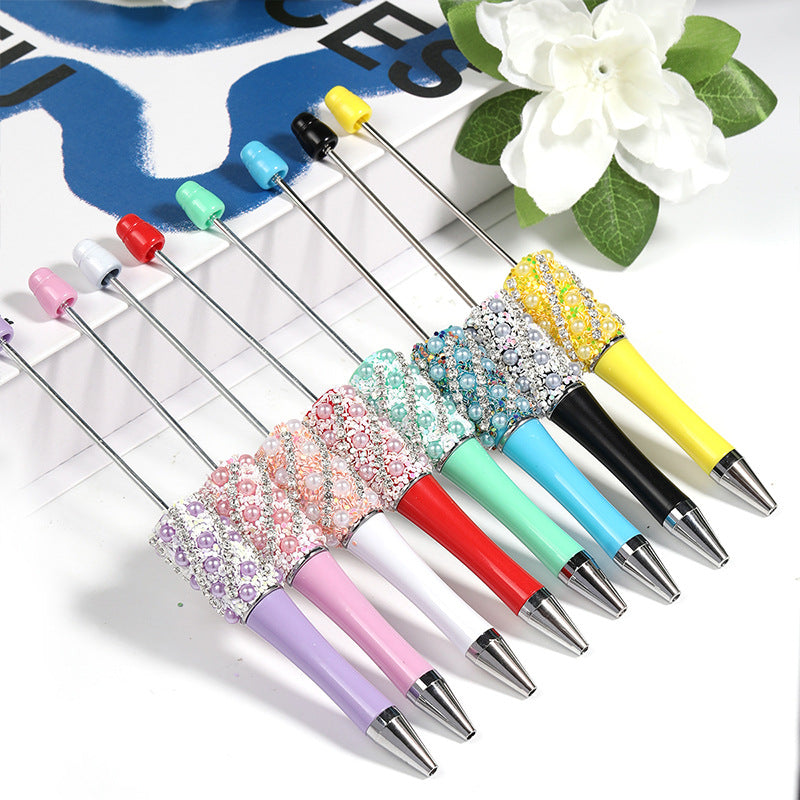Wholesale beadable pens Creative diy beadable pen