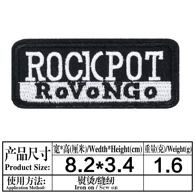 Wholesale English entry humorous letter cartoon embroidery DIY Patches