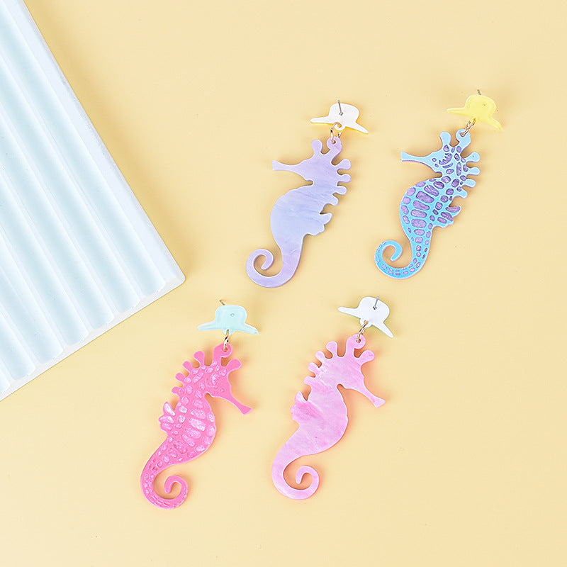 Wholesale Summer series earrings ocean style acrylic earrings