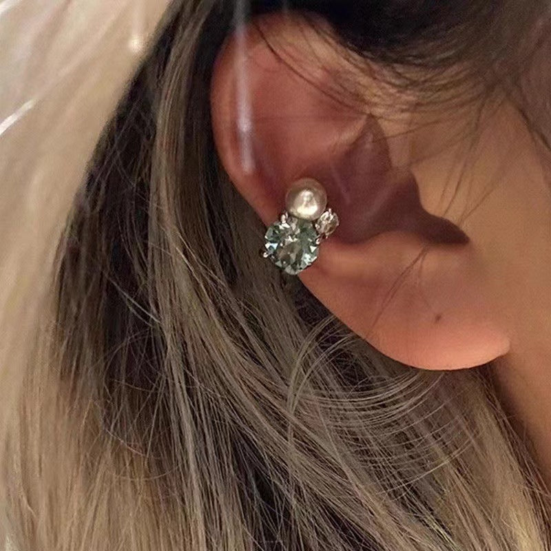 Wholesale Super Shiny Pearl Zircon Ear Cuff
