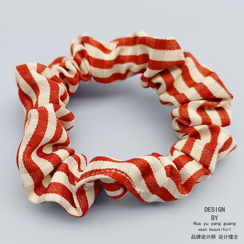 Wholesale Plaid Large Intestine Hair Ties