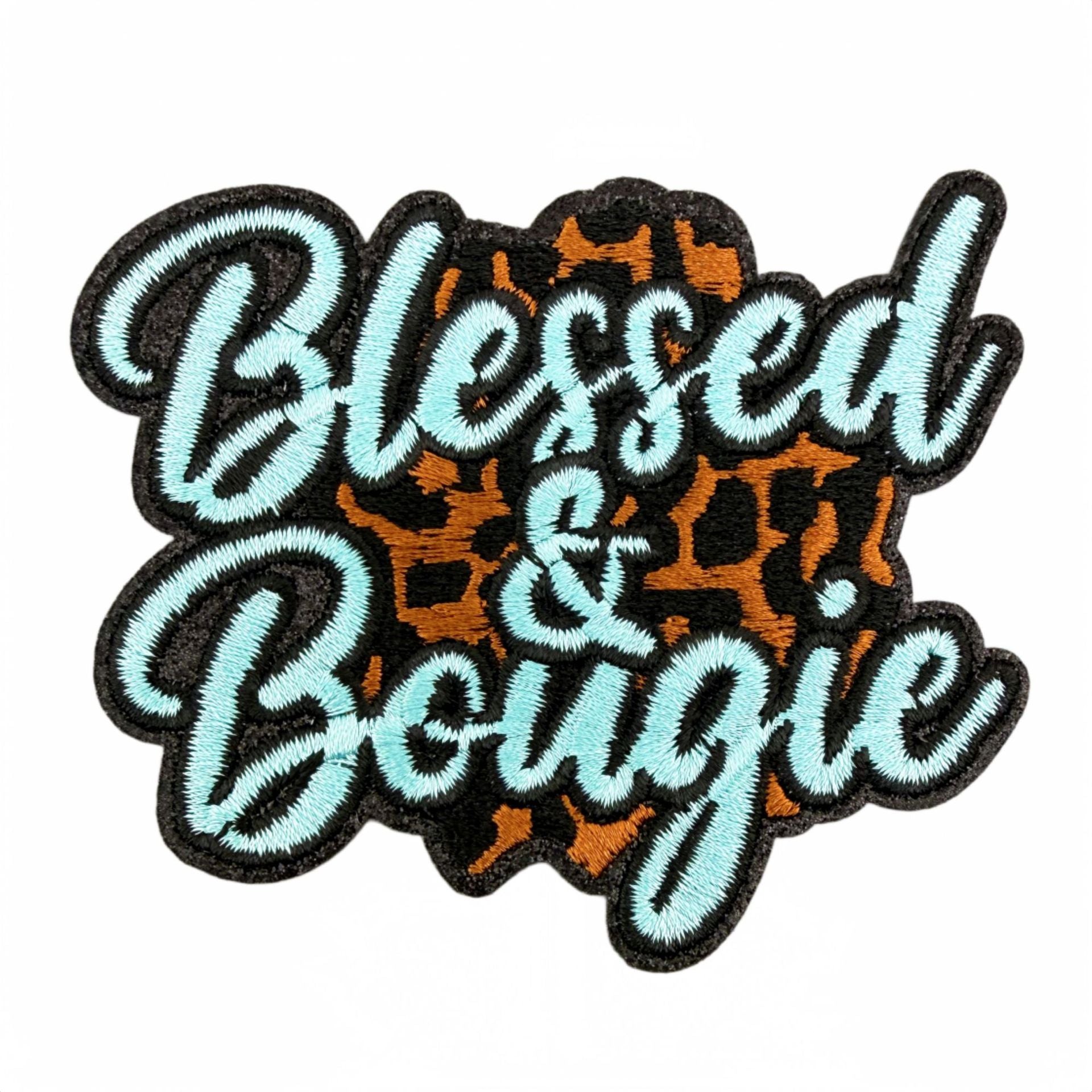Wholesale Stylish 20 Piece Embroidered Letter Patches Leopard Print Iron On Badges For Clothing Bags DIY Craft Supply