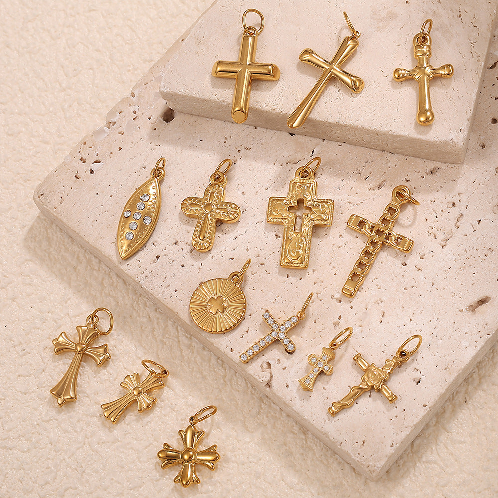 Wholesale Stainless Steel Cross Pendant Necklace