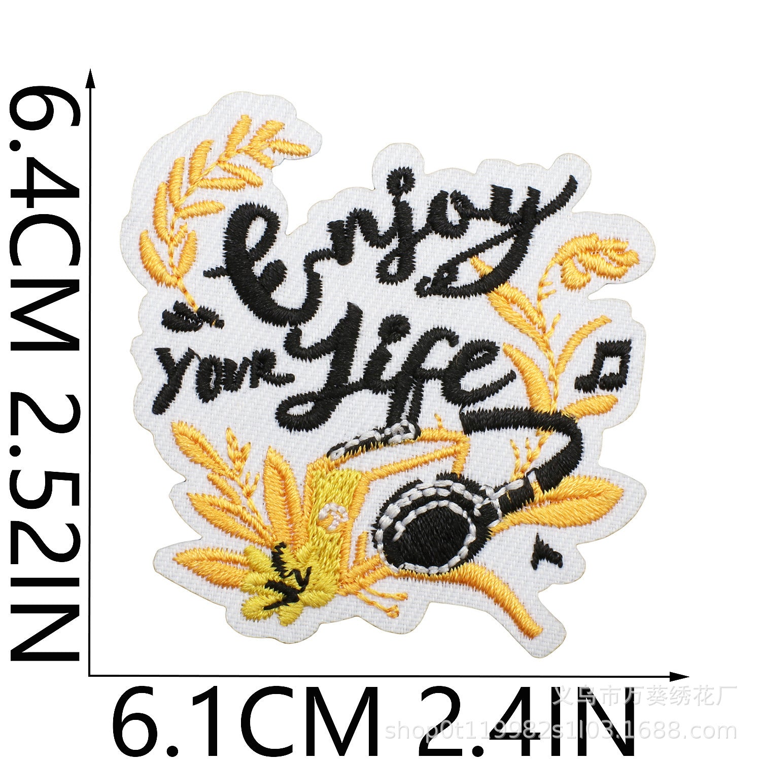 Wholesale Inspirational Embroidered Patch Alphabet Motto Clothing Decorative Accent For Resale