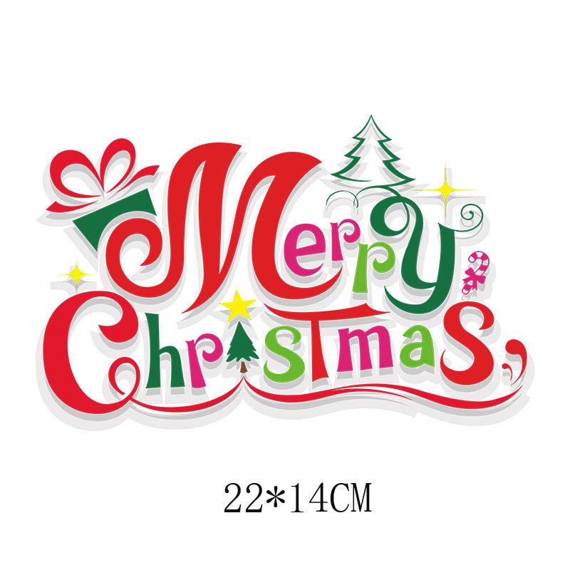 Wholesale  letters Christmas   printing pattern UV DTF Ready to Press Transfers Wraps