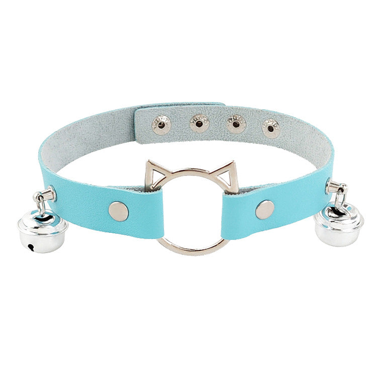 Wholesale Personalized cat head leather collar