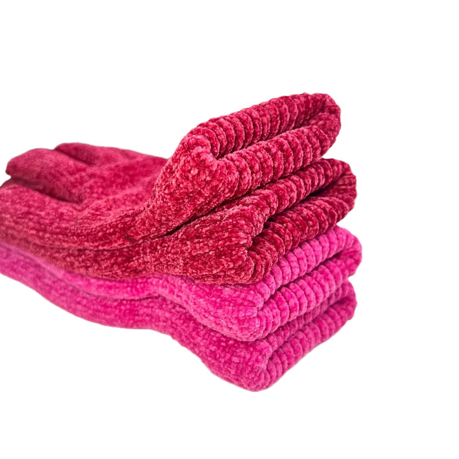 Wholesale Warm and Cold Solid Color Knitted Chenille Finger Gloves