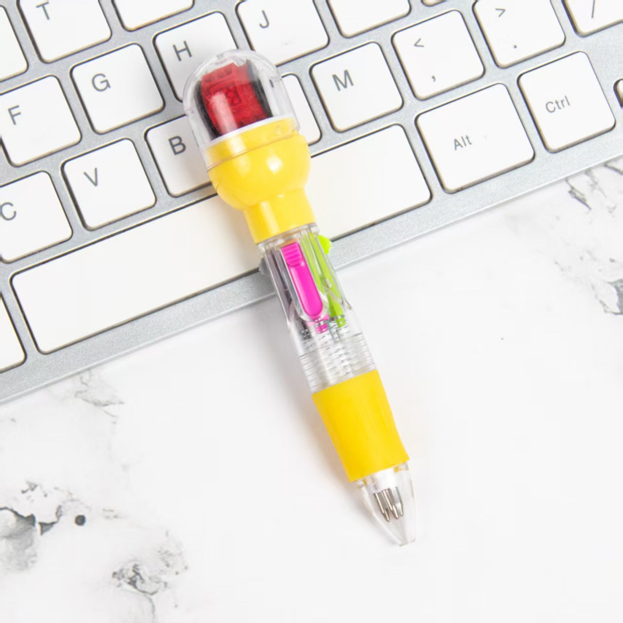 Wholesale 2pcs Creative Mini Roller Seal Short Four Color Pen